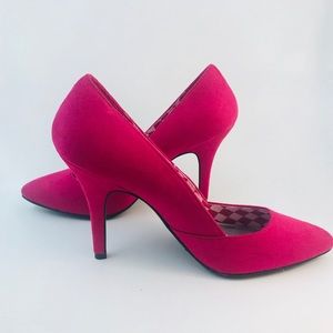 Christian Siriana Pink Suade Pumps